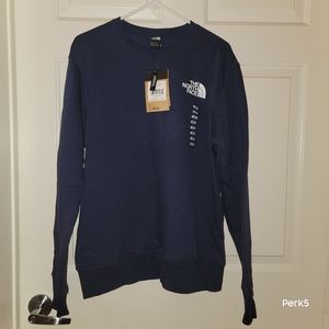 NWT The North Face Crew Neck Sweater Navy Blue Unisex Size Medium